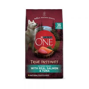Purina One Natural with Added Vitamins Minerals & Nutrients Nutrient-Dense with Real Salmon & Tuna Dry Dog Food, 36 lb