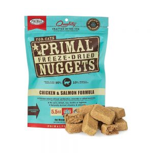 Primal Pet Foods Freeze Dried Nuggets Chicken & Salmon Formula for Cats, 5.5 oz